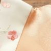 長襦袢 正絹 花柄 刺繍半衿付き 袷仕立て ピンク_画像27