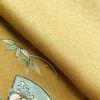 付け下げ 美品 正絹 箔 金彩 刺繍 古典柄 袷仕立て 黄・黄土色_画像33