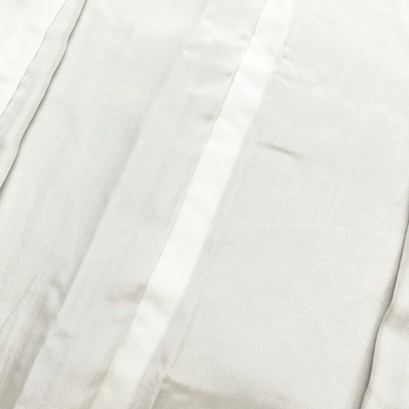 小紋 良品 しつけ糸付き 縮緬 正絹 幾何学柄・抽象柄 袷仕立て 茶_画像24