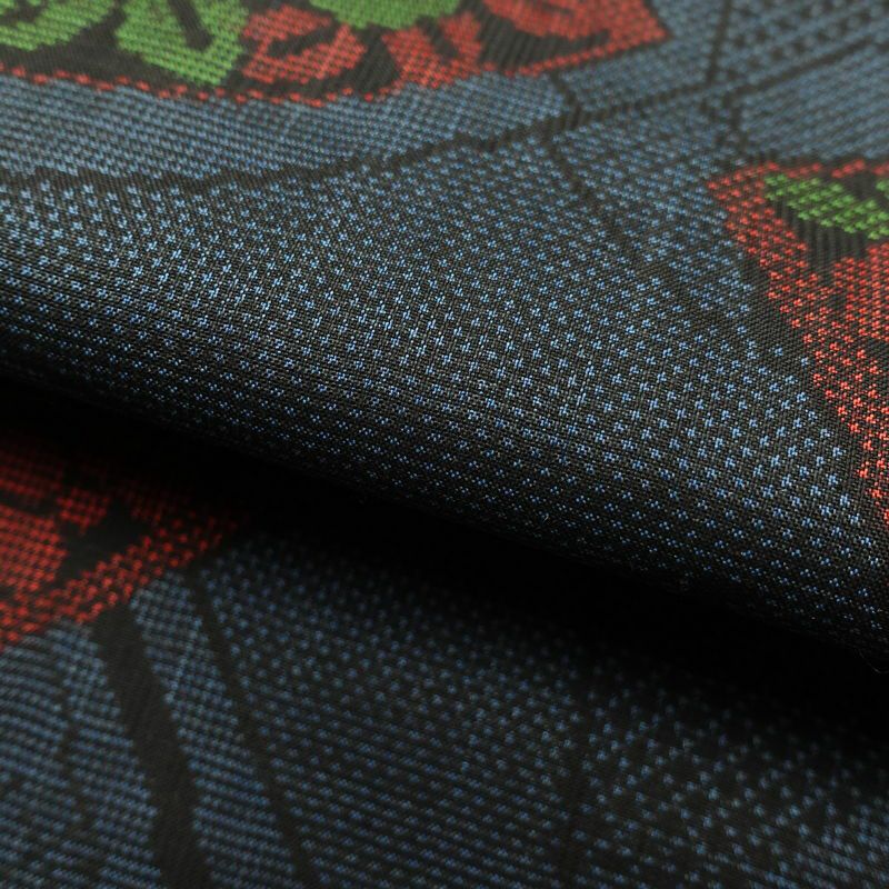 大島紬 証紙なし 正絹 古典柄 袷仕立て 青・紺_画像28