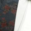 紬 良品 正絹 紬着物 花柄 つむぎ 袷仕立て 青・紺_画像23