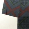 大島紬 良品 証紙あり しつけ糸付き 正絹 幾何学柄・抽象柄 袷仕立て 青・紺_画像13