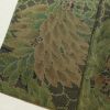 大島紬 証紙あり 正絹 花柄 袷仕立て 緑・うぐいす色_画像10