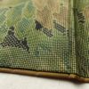 大島紬 証紙あり 正絹 花柄 袷仕立て 緑・うぐいす色_画像11