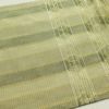 袋帯 六通柄 夏用 フォーマル用 正絹 縞柄・線柄 緑・うぐいす色_画像23