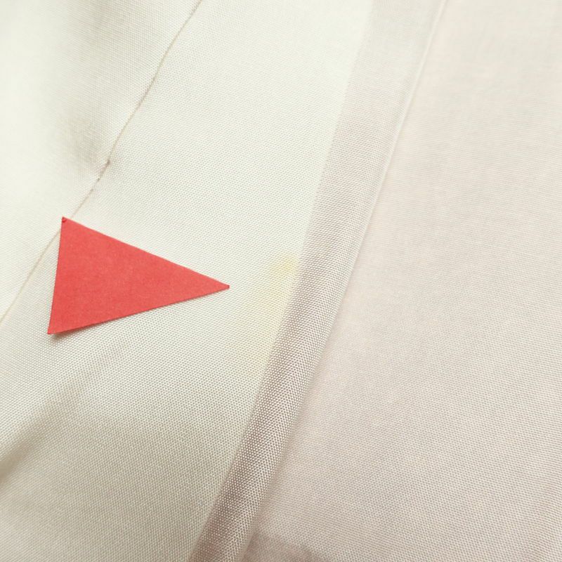 訪問着 良品 正絹 刺繍 金彩 古典柄 袷仕立て 橙_画像31