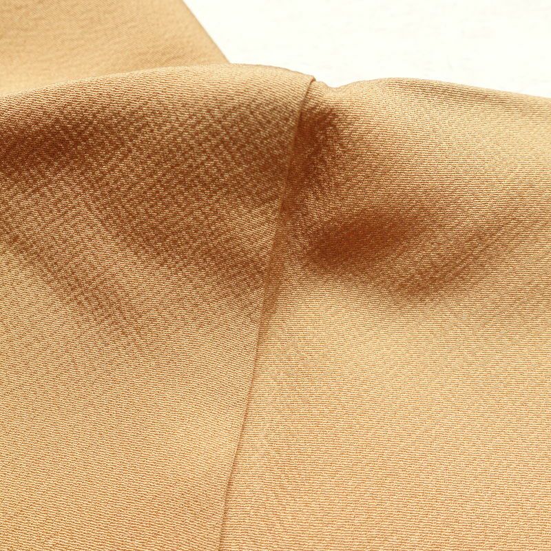 訪問着 縮緬 正絹 共八掛 幾何学柄・抽象柄 袷仕立て 茶_画像22