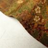 小紋 良品 正絹 木の葉・植物柄 袷仕立て 赤・朱_画像12
