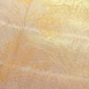 付け下げ 良品 絞り 箔 刺繍 正絹 木の葉・植物柄 袷仕立て 黄・黄土色_画像19