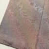 小紋 美品 徳川蒔絵 正絹 ぼかし 木の葉・植物柄 袷仕立て 紫・藤色_画像10