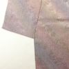 小紋 美品 徳川蒔絵 正絹 ぼかし 木の葉・植物柄 袷仕立て 紫・藤色_画像13