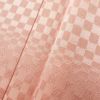 色無地 美品 しつけ糸付き 一つ紋付き 正絹 チェック・格子柄 袷仕立て ピンク_画像8