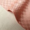 色無地 美品 しつけ糸付き 一つ紋付き 正絹 チェック・格子柄 袷仕立て ピンク_画像12
