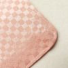 色無地 美品 しつけ糸付き 一つ紋付き 正絹 チェック・格子柄 袷仕立て ピンク_画像18