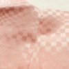 色無地 美品 しつけ糸付き 一つ紋付き 正絹 チェック・格子柄 袷仕立て ピンク_画像21