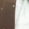 小紋 良品 縮緬 正絹 刺繍 幾何学柄・抽象柄 袷仕立て 茶_画像22