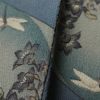 小紋 縮緬 正絹 着物 古典柄 袷仕立て 身丈161.5cm 裄丈65.5cm 青・紺_画像9