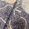 小紋 良品 しつけ糸付き 正絹 着物 花柄 身丈157.5cm 裄丈64.5cm 袷仕立て 紫・藤色_画像8