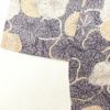 小紋 良品 しつけ糸付き 正絹 着物 花柄 身丈157.5cm 裄丈64.5cm 袷仕立て 紫・藤色_画像13