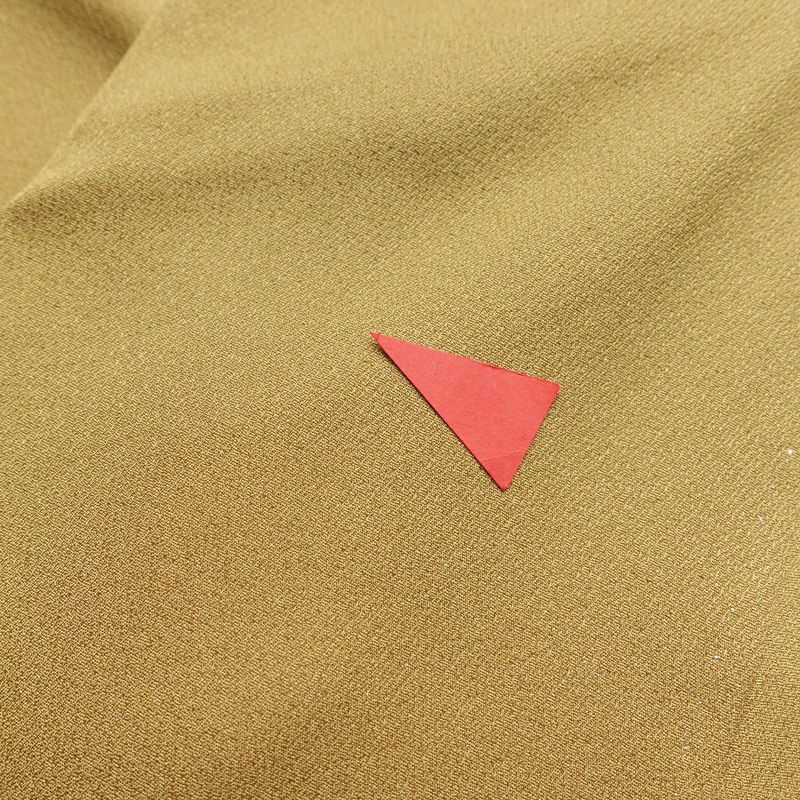 付け下げ 一つ紋付き 金彩 正絹 附下 身丈157cm 裄丈63cm 古典柄 袷仕立て 茶_画像28