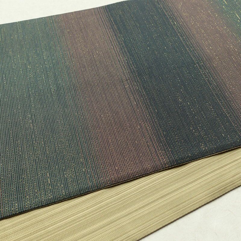 袋帯 全通柄 フォーマル用 正絹 縞柄・線柄 多色使い_画像14