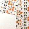 紬 しつけ糸付き kimonossimo 身丈168cm 裄丈68.5cm 着物 正絹 幾何学柄・抽象柄 袷仕立て 白_画像13