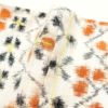 紬 しつけ糸付き kimonossimo 身丈168cm 裄丈68.5cm 着物 正絹 幾何学柄・抽象柄 袷仕立て 白_画像19