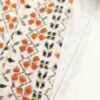 紬 しつけ糸付き kimonossimo 身丈168cm 裄丈68.5cm 着物 正絹 幾何学柄・抽象柄 袷仕立て 白_画像23