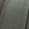大島紬 良品 古代染色純泥染 証紙あり 身丈166cm 裄丈67.5cm 正絹 幾何学柄・抽象柄 袷仕立て 緑・うぐいす色_画像6