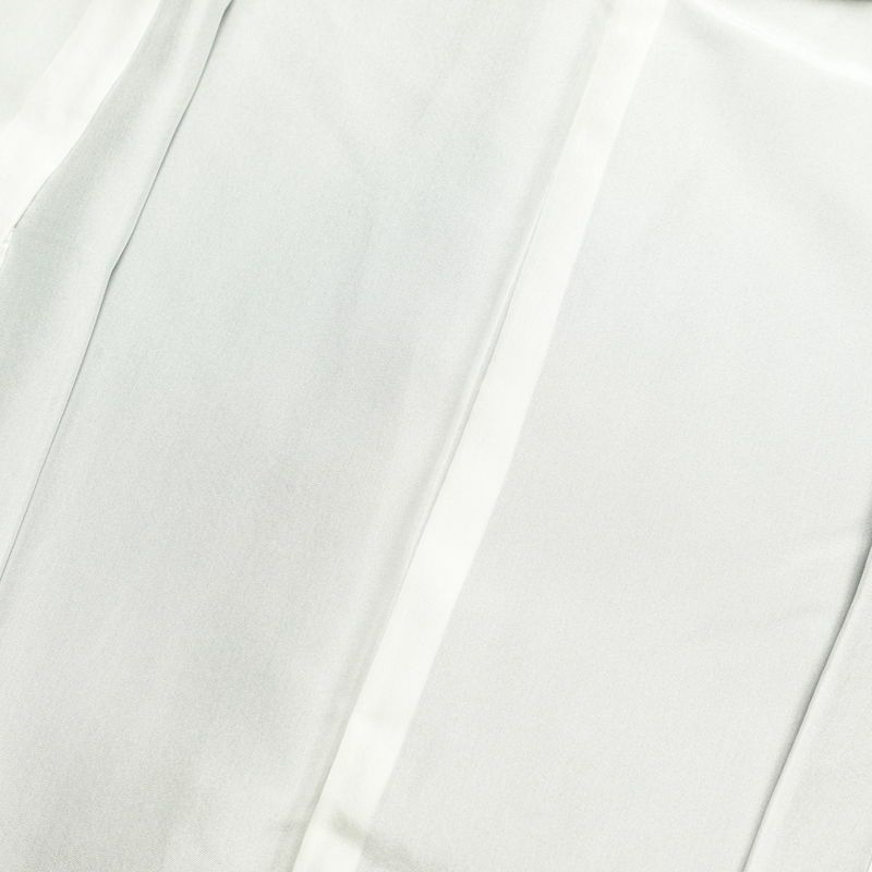 付け下げ 美品 しつけ糸付き 正絹 箔 身丈161.5cm 裄丈69cm 附下 袷仕立て ぼかし 緑・うぐいす色_画像33