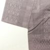紬 正絹 幾何学柄・抽象柄 着物 袷仕立て 身丈155cm 裄丈63.5cm 紫・藤色_画像11