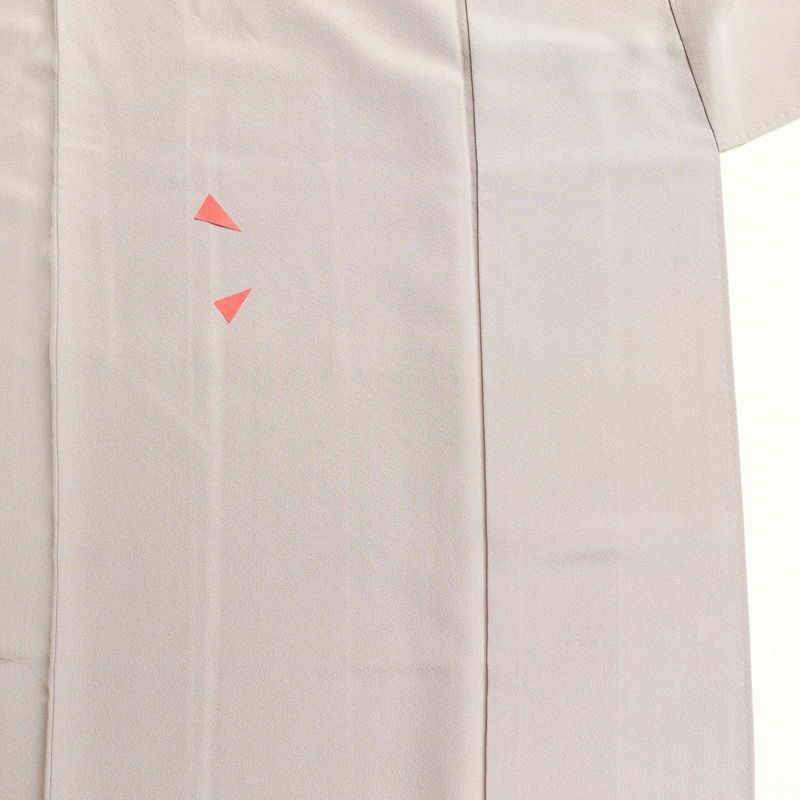 訪問着 一つ紋付き 縮緬 正絹 箔 風景柄 身丈156cm 裄丈63cm 共八掛 袷仕立て 紫・藤色_画像32