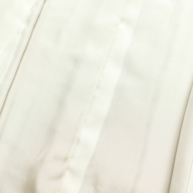 付け下げ 良品 正絹 木の葉・植物柄 附下 身丈155cm 裄丈65cm 袷仕立て 黄・黄土色_画像28