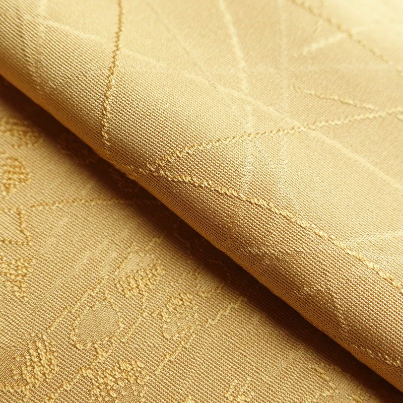 付け下げ 良品 正絹 木の葉・植物柄 附下 身丈155cm 裄丈65cm 袷仕立て 黄・黄土色_画像30