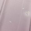 小紋 縮緬 正絹 着物 花柄 袷仕立て 身丈158cm 裄丈66.5cm 紫・藤色_画像6