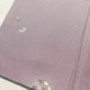 小紋 縮緬 正絹 着物 花柄 袷仕立て 身丈158cm 裄丈66.5cm 紫・藤色_画像9