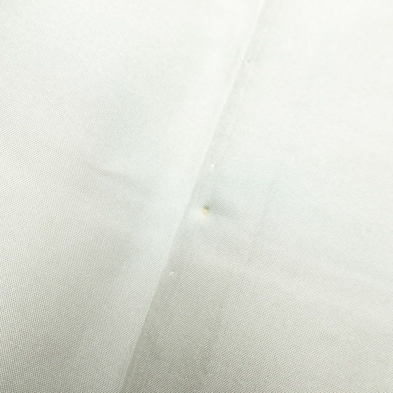 訪問着 紬生地 しつけ糸付き 正絹 花柄 身丈160cm 裄丈64cm 紬地 共八掛 袷仕立て 緑・うぐいす色_画像33