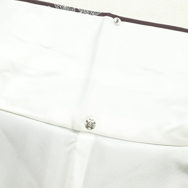 付け下げ 美品 正絹 箔 古典柄 附下 身丈164cm 裄丈69cm 着物 袷仕立て 紫・藤色_画像31