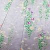 小紋 正絹 着物 花柄 袷仕立て 紫・藤色 身丈153.5cm 裄丈64cm_画像11