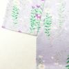 小紋 正絹 着物 花柄 袷仕立て 紫・藤色 身丈153.5cm 裄丈64cm_画像14