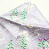 小紋 正絹 着物 花柄 袷仕立て 紫・藤色 身丈153.5cm 裄丈64cm_画像23