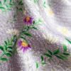 小紋 正絹 着物 花柄 袷仕立て 紫・藤色 身丈153.5cm 裄丈64cm_画像32