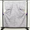 紬 正絹 幾何学柄・抽象柄 着物 袷仕立て 身丈156cm 裄丈63cm 紫・藤色_画像1