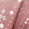 小紋 良品 絞り 正絹 着物 古典柄 袷仕立て 身丈155.5cm 裄丈64cm ピンク_画像9
