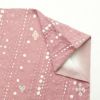小紋 良品 絞り 正絹 着物 古典柄 袷仕立て 身丈155.5cm 裄丈64cm ピンク_画像15