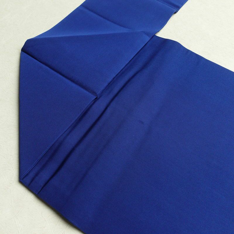 名古屋帯 塩瀬 太鼓柄 正絹 花柄 名古屋仕立て 青・紺_画像27