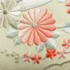 名古屋帯 太鼓柄 正絹 銀駒刺繍 花柄 名古屋仕立て 金・銀_画像3