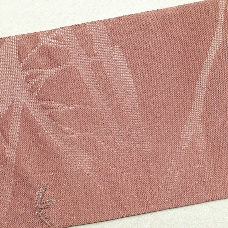 名古屋帯 六通柄 ポリエステル 風景柄 名古屋仕立て 小豆・エンジ_画像21