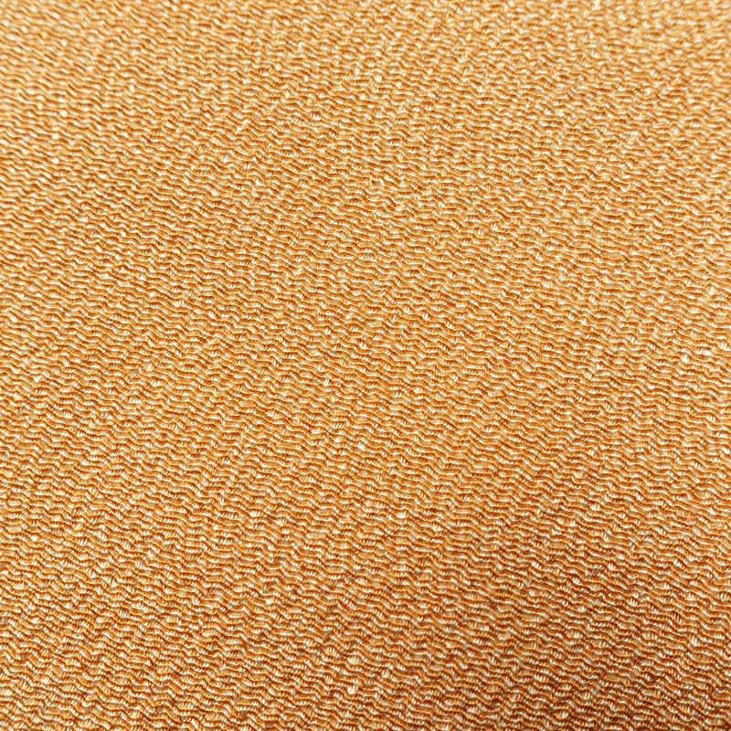 小紋 鮫小紋 縮緬 正絹 古典柄 袷仕立て 身丈162.5cm 裄丈64cm 黄・黄土色_画像9