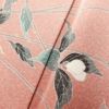 訪問着 縮緬 正絹 花柄 袷仕立て さが美 身丈166cm 裄丈66.5cm ピンク_画像9